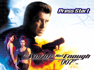 007 Racing title screen for Playstation